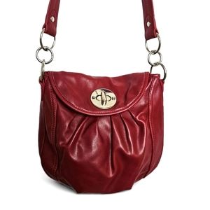 Relic Women's Red Faux Leather Hobo Bag